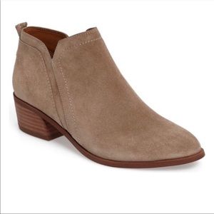 Franco Sarto Suede Leather Paivley Ankle Boots